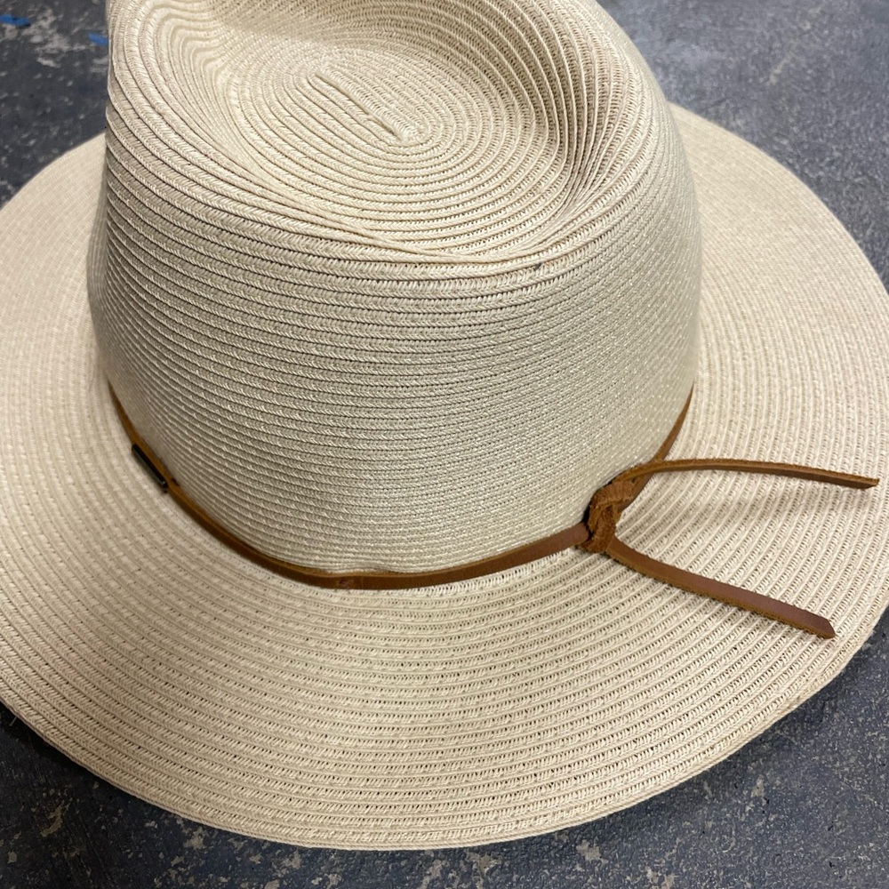 Brixton Cream Fedora with Tan Band